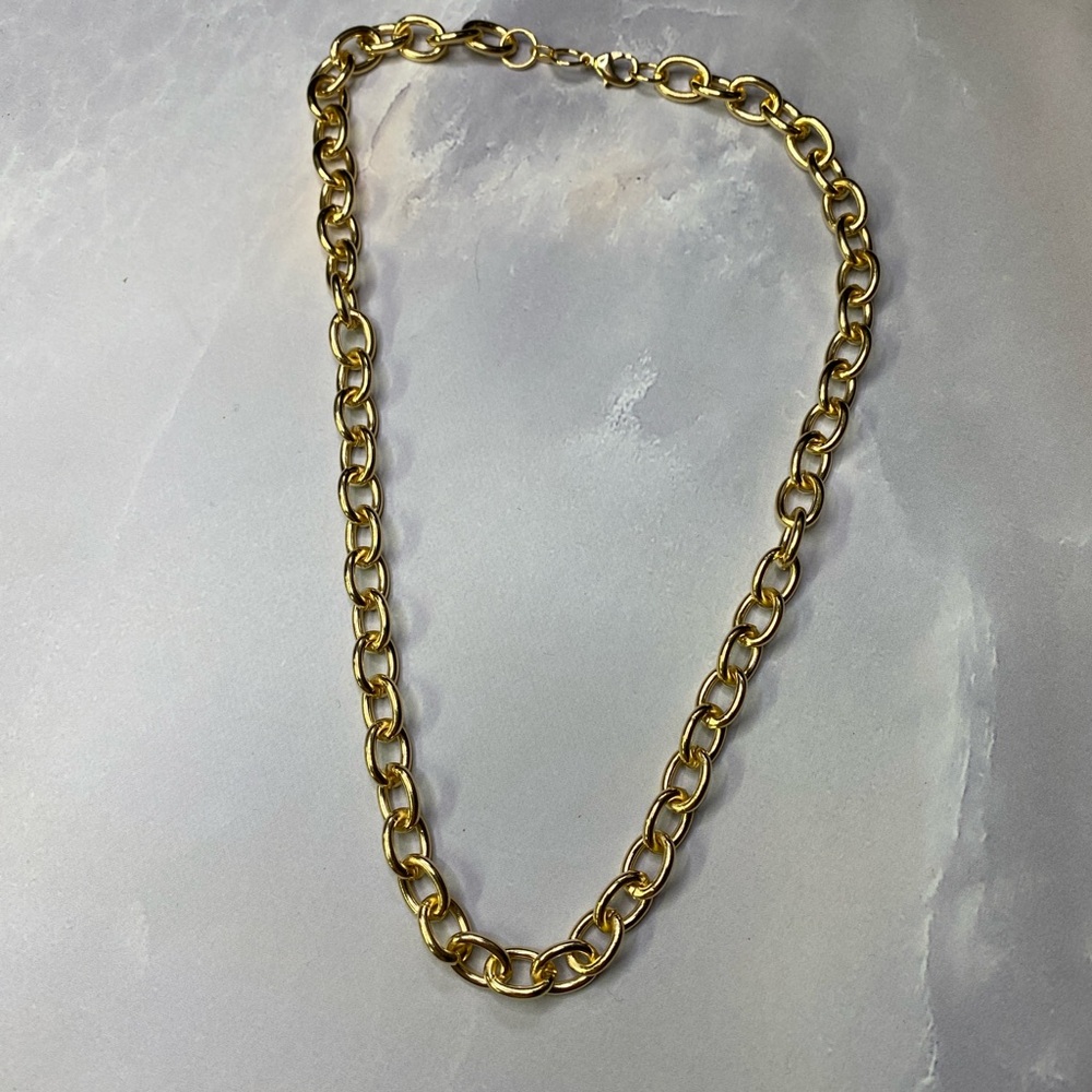 Gold Filled Oval Link Chain Necklace